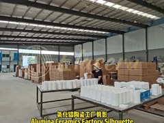 Pipa Keramik Alumina tahan pakai cincin keramik putih tahan pakai lengan keramik alumina