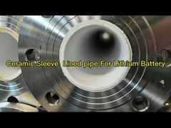 ISO Keramik Sleeve Linered Pipe Tee Corundum Keramik Digunakan Dalam Metalurgi Keramik Linered Pipe Tee